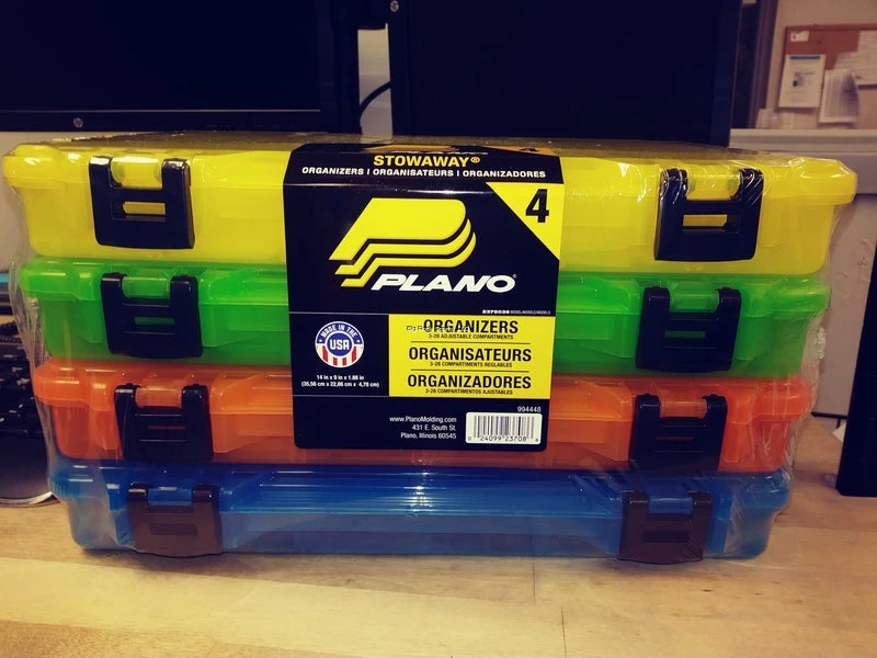Plano Stowaway 4-Pack Multi-Colored Tackle Boxes