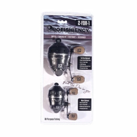 Anything Possible Spincast Reels ProFISHiency 2-For-1 Standard & Micro Spincast Reel - 2 Pk