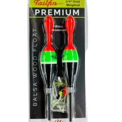 Tailfin Sports Bobber & Bobber Stops Tailfin Premium Weighted Slip Bobbers - 2/pk