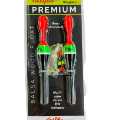 Tailfin Sports Bobber & Bobber Stops Tailfin Premium Weighted Slip Bobbers - 2/pk