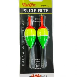 Tailfin Sports Bobber & Bobber Stops Tailfin Standard Slip Bobber - 2/pk